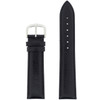 Leather Watch Band Mens Black LEA1433