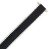 Watch Band Expansion XL Long Stretch Metal Black-Silver Tone Mens 16-22mm