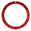 Insert to Fit Omega SeaMaster Red Insert Black Numbers 0825U1360