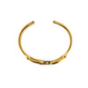 Gucci Watch Bangle Band 1500L Metal Gold-tone Ladies Horsebit Strap Vintage