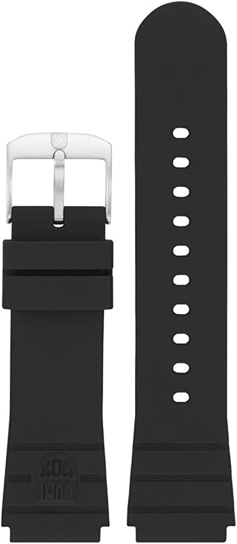 Luminox Men's Black Series 3000 Navy SEAL Original Black Rubber Watch Band 22mm