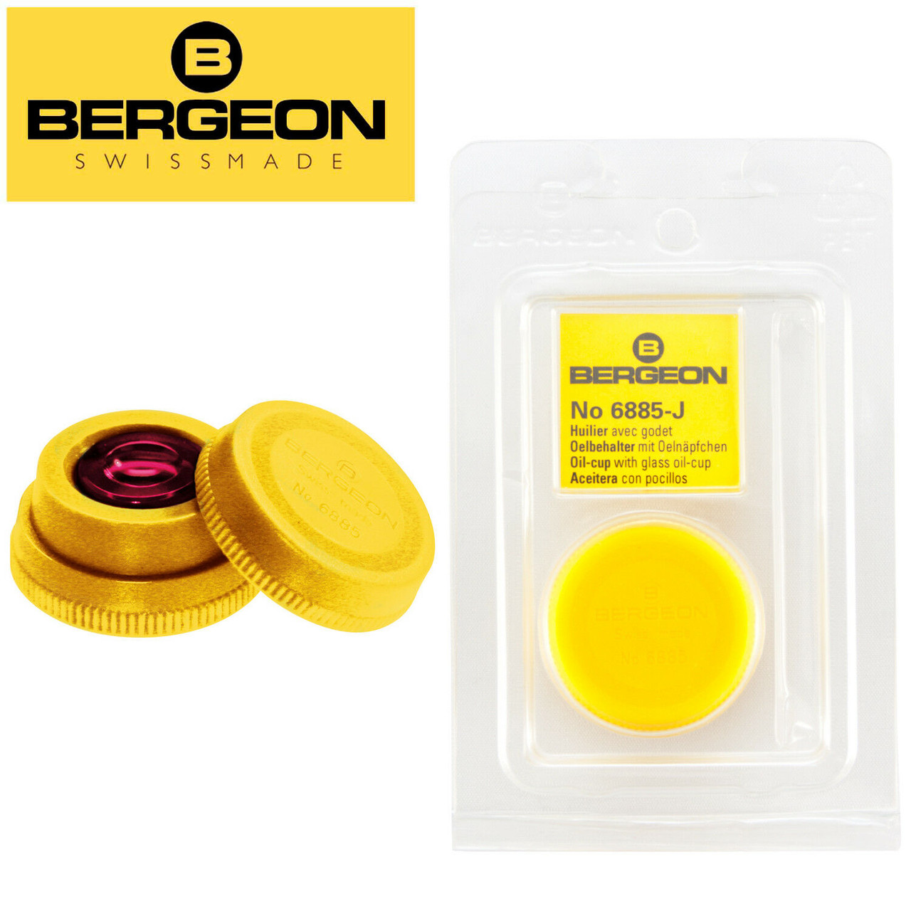 Bergeon® 6885 Oil Cup for Watches Clocks Color Coded