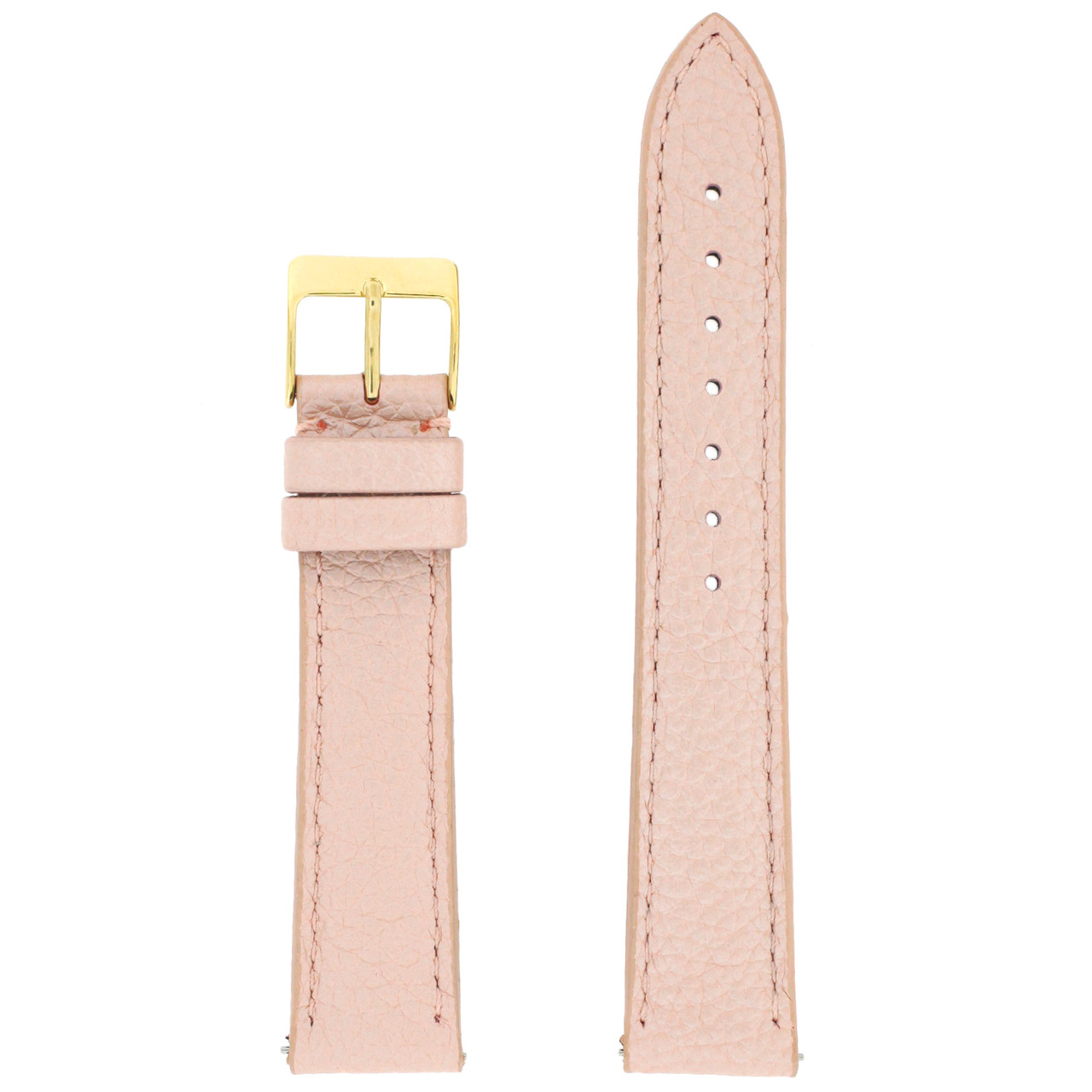 Watch Band Pink Metallic Leather Watch Band Quick Release Springs 12mm-20mm