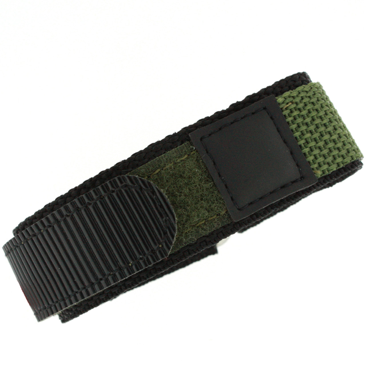 22mm Green Watch Band Strap Nylon Hook & Loop WatchMaterial