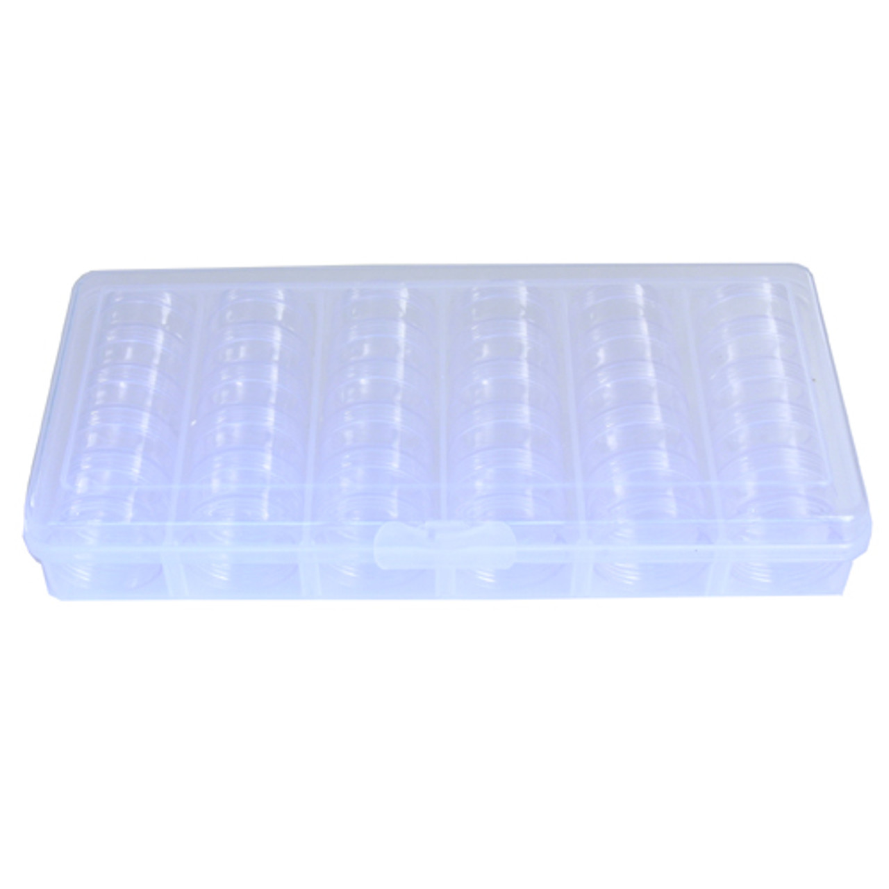 30 Round Stackable Clear Tray Container