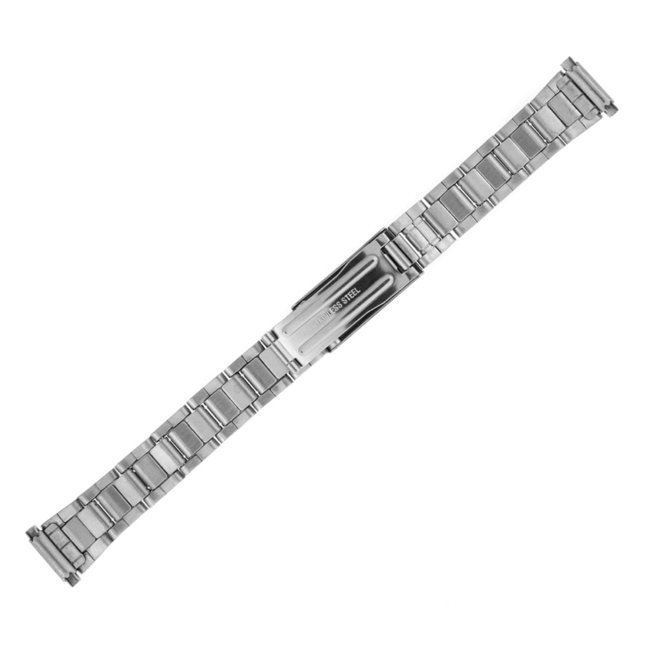 Watch Band Link Metal Stainless Steel Adjustable Spring-Ends Ladies 12-15mm - Main