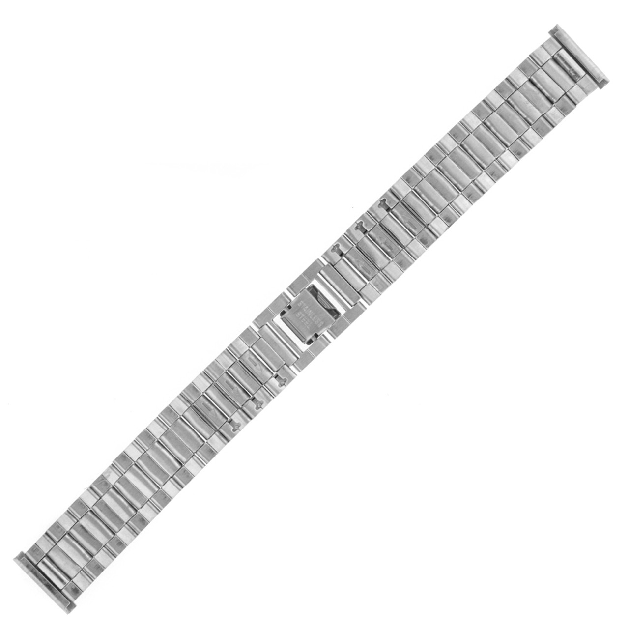 Stainless Steel Watch Band with Fold Over Clasp 18 mm - Main