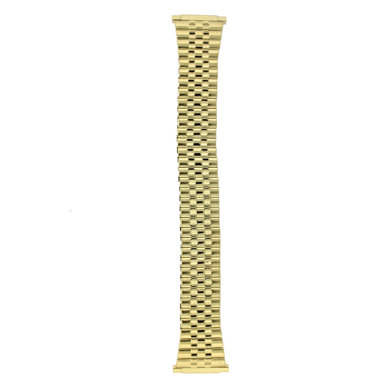 Watch Band Expansion Metal Stretch Gold Plated fits Men's 16mm to 20mm - Main