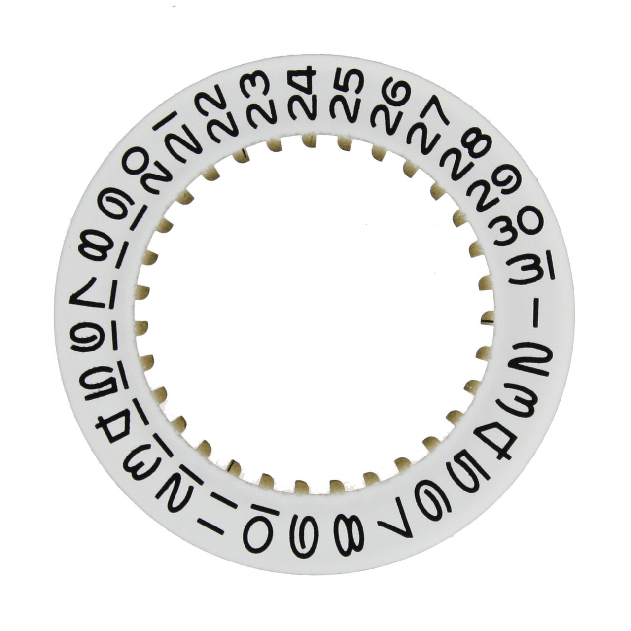 Date Dial Disc to Generic Rolex 3035 White Color 2557-5035W - 5099-2