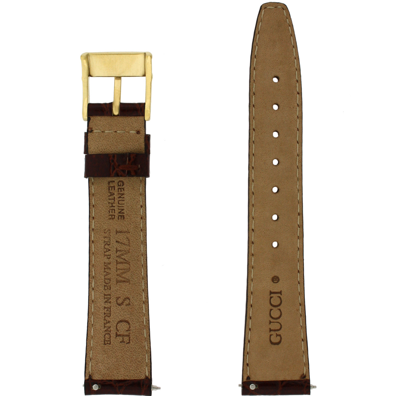GUCCI Watch Strap 2200M 3000M Brown 17mm