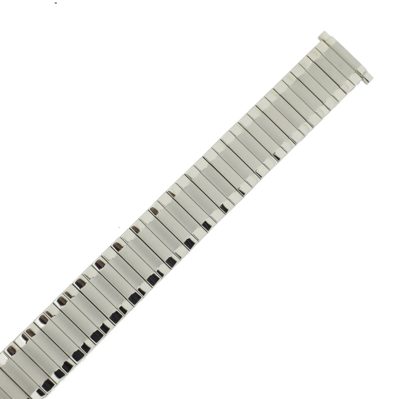 Watch Band Expansion Metal Stretch Silver-Tone 17mm- 22mm - TSMET335