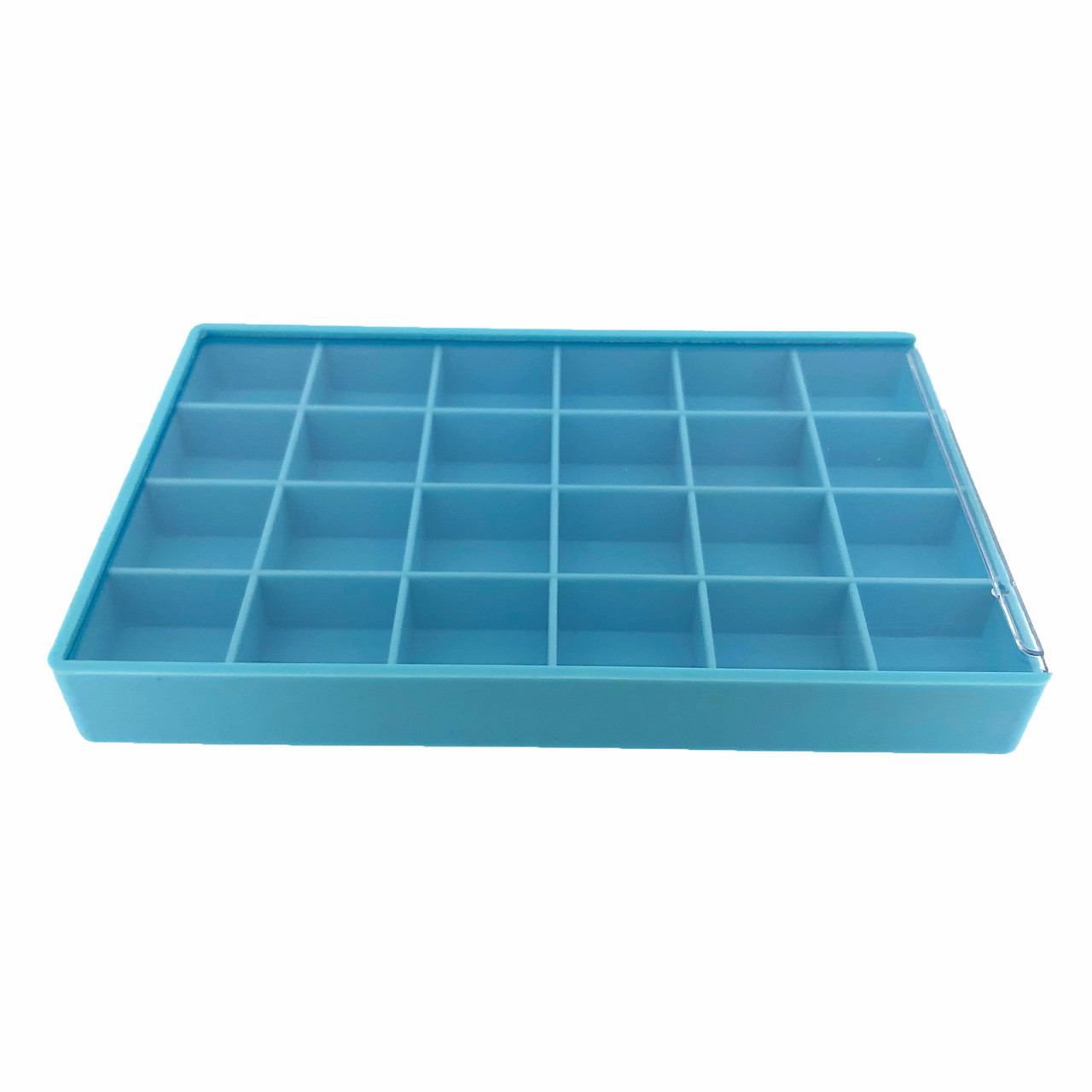 Clear Plastic Stackable Storage Box 24 Compartments For Watch Parts Beads Findings Small Items