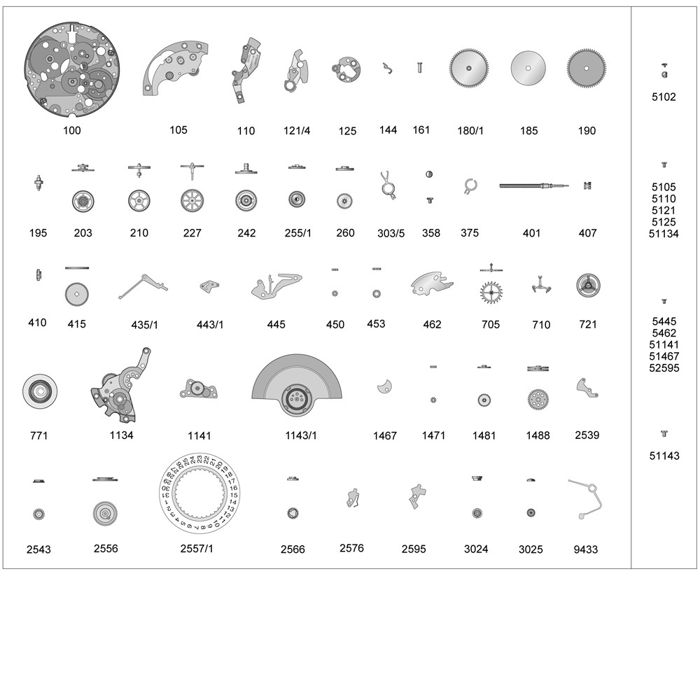 置物 ETA ETA 2000 Winding Stem Watch Parts WatchMaterial