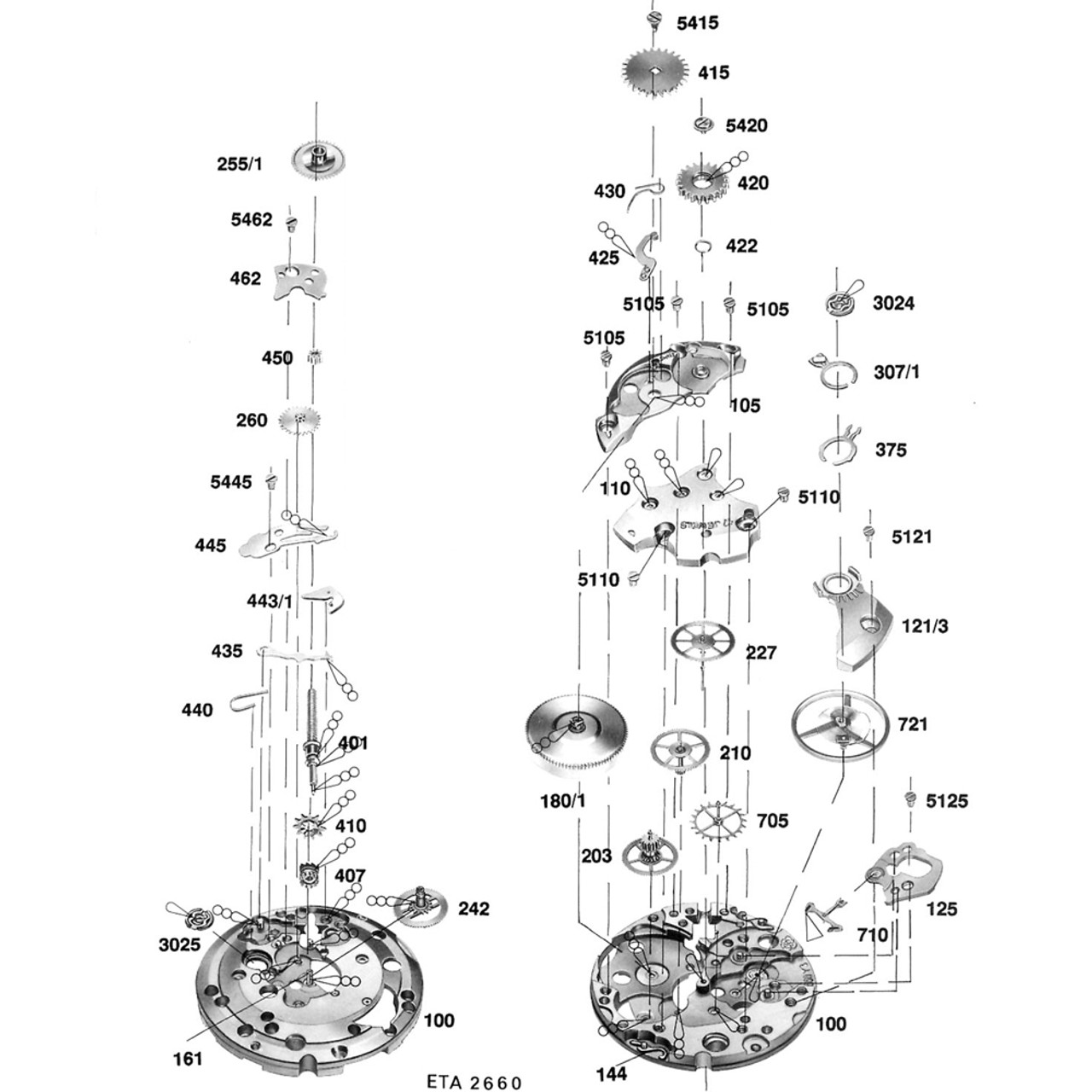 ETA 2678 420 Crown Wheel Original