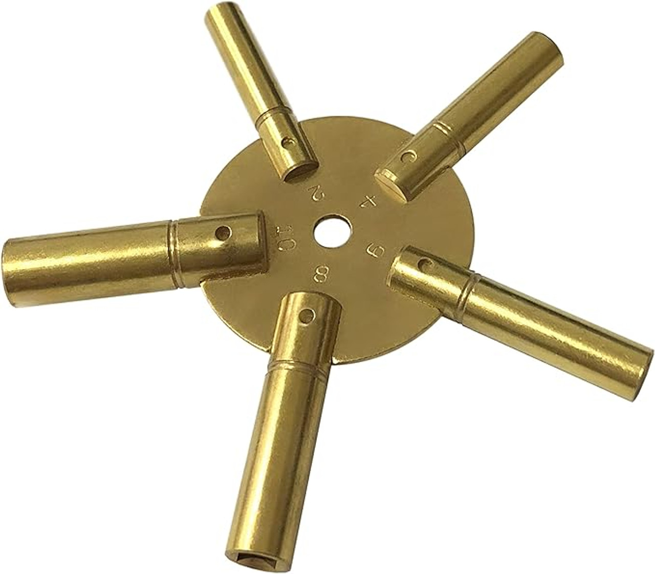 Universal Clock Key for Winding Clocks Brass 5 Sizes - Even Universal Clock Key for Winding Clocks Brass 5 Sizes - Even
