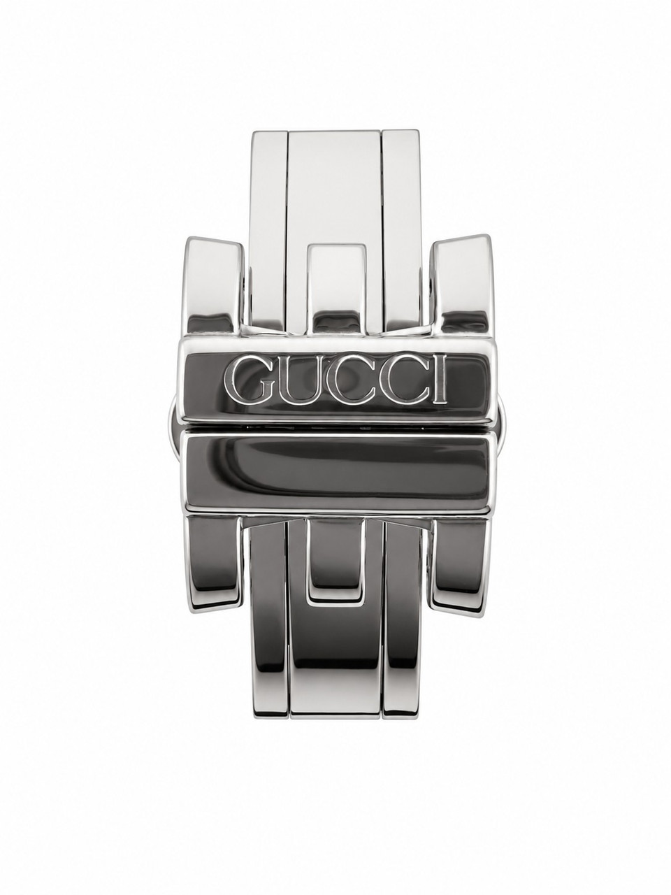 Original Gucci Watch Deployment Buckle With Links For 5500M Fits Mens 18mm Sliver-tone