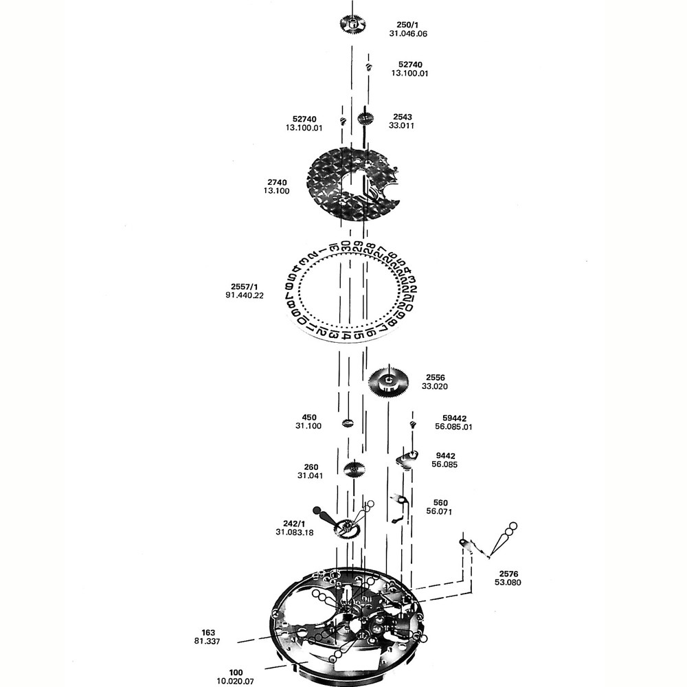 ETA 210.001 405 Winding Stem - Watch Material