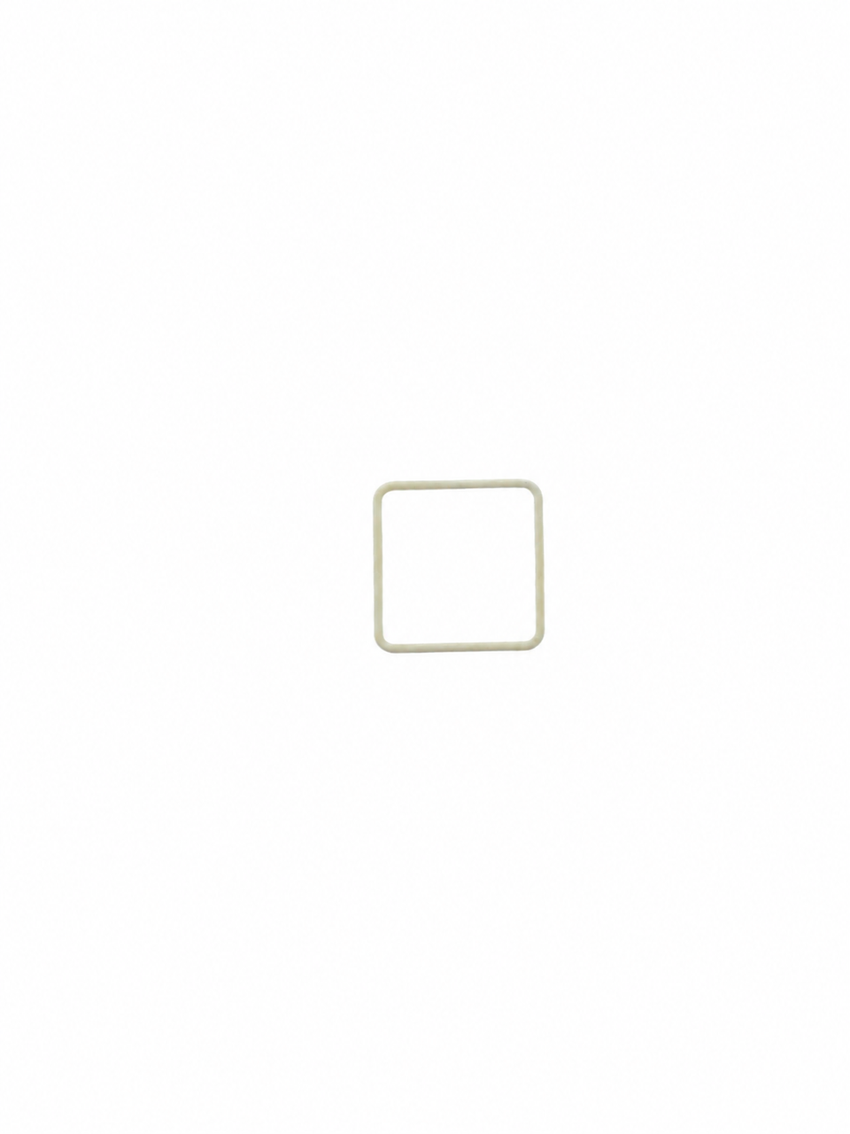 Crystal Gasket Fits Cartier Santos Galbee Square (14.4. x 14.4.x 1.0)