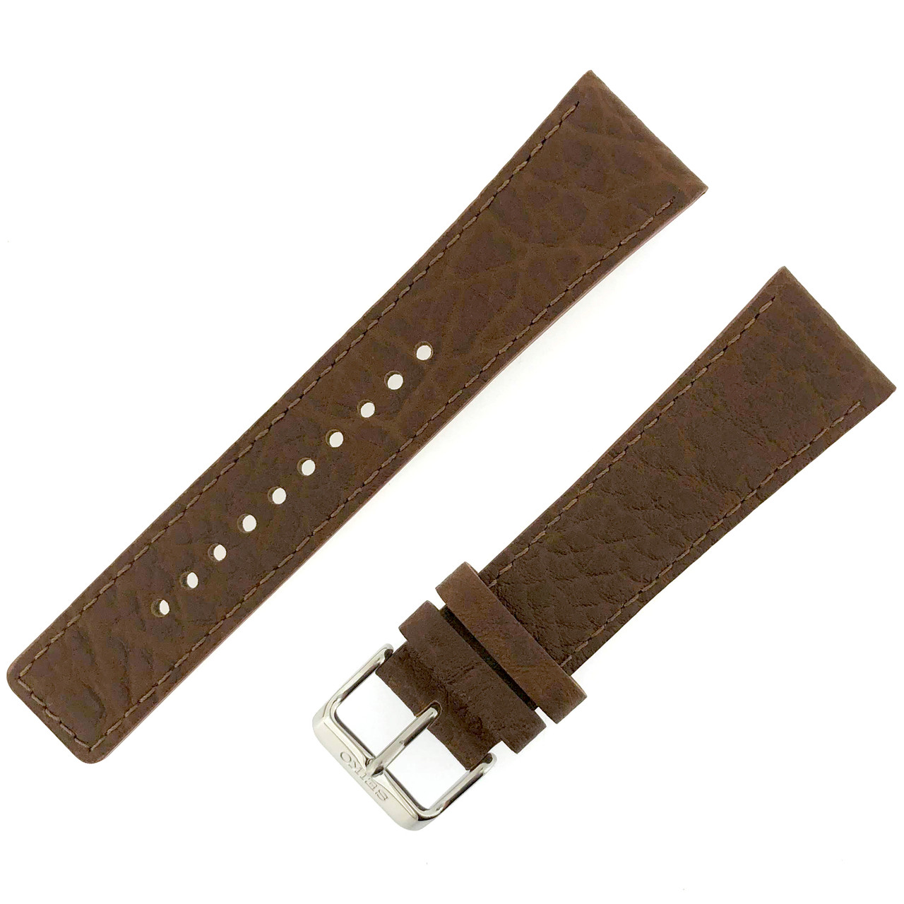 Seiko Leather Brown 24mm strap