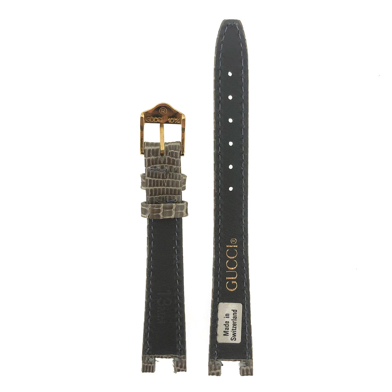 Genuine GUCCI Watch Band 13mm Black 