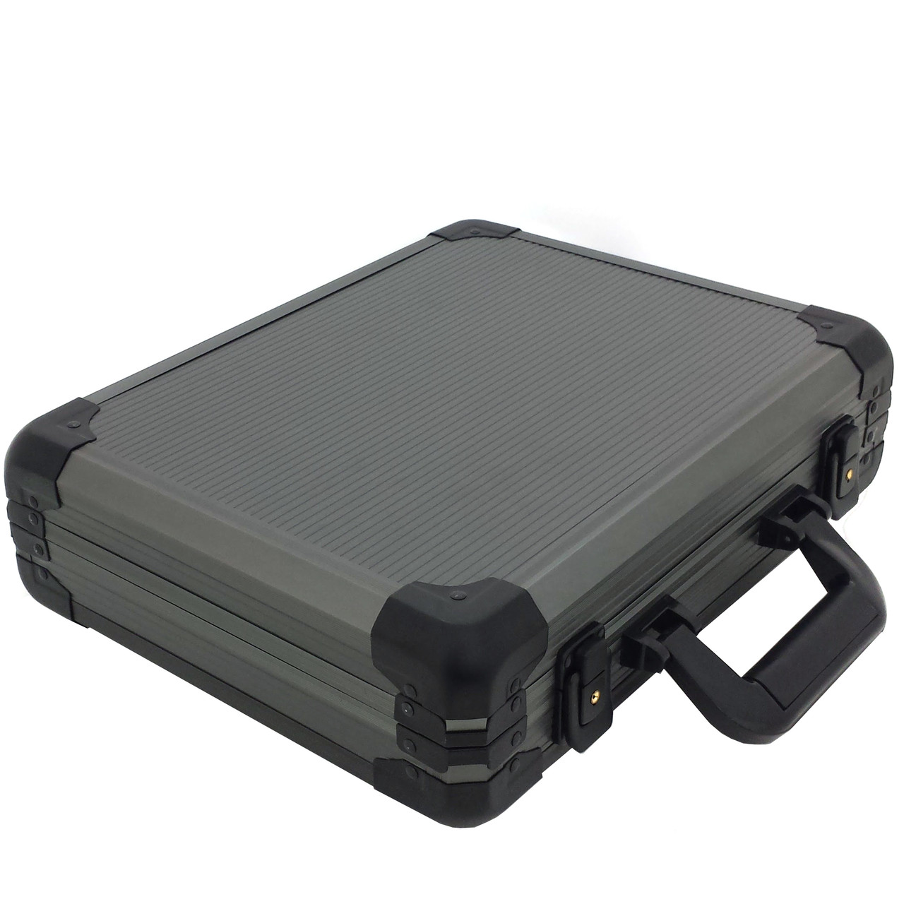 Case for 18 Watches Aluminum With Handle Watch Box TechSwiss