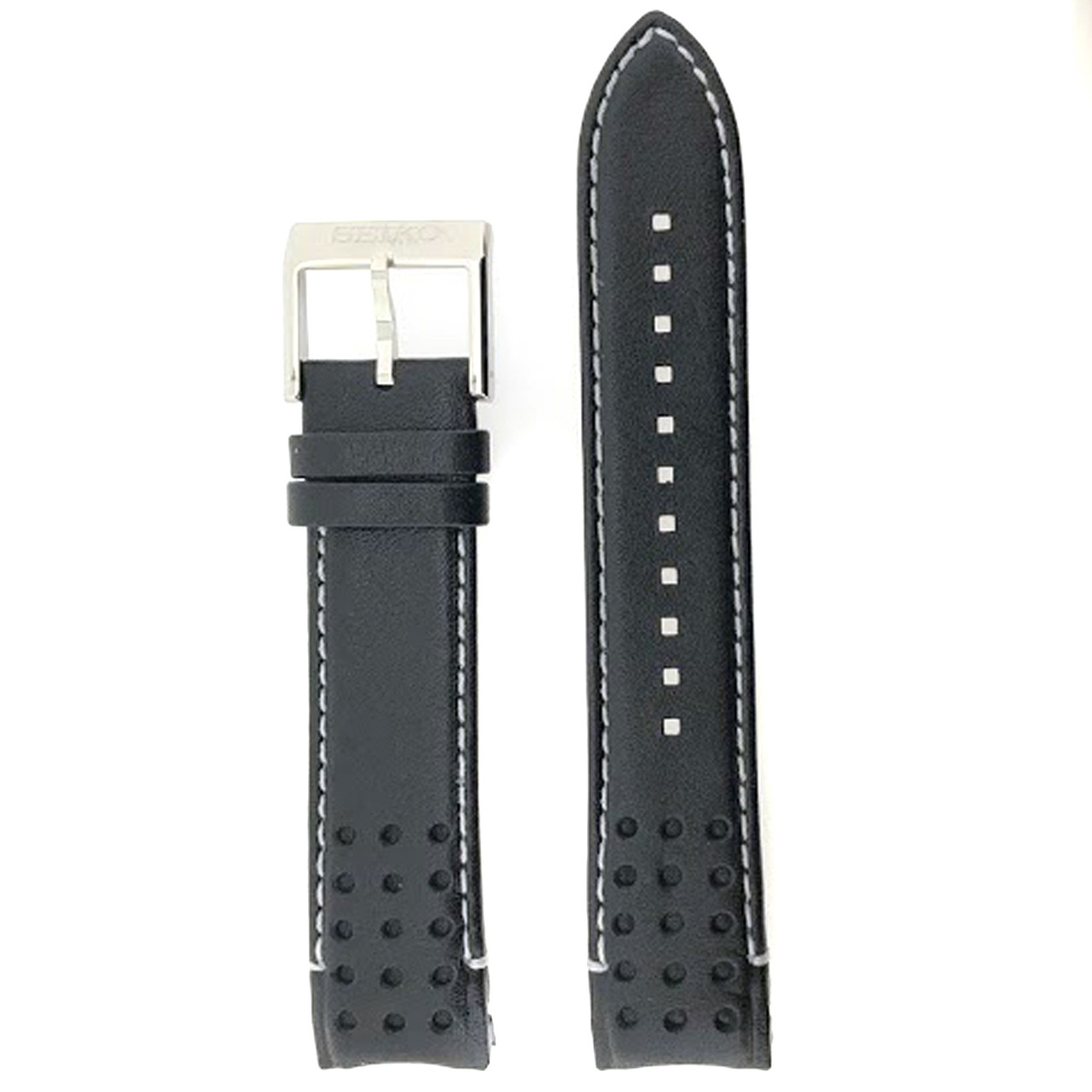 Seiko Original Leather Strap Watch Bands watchMateiral