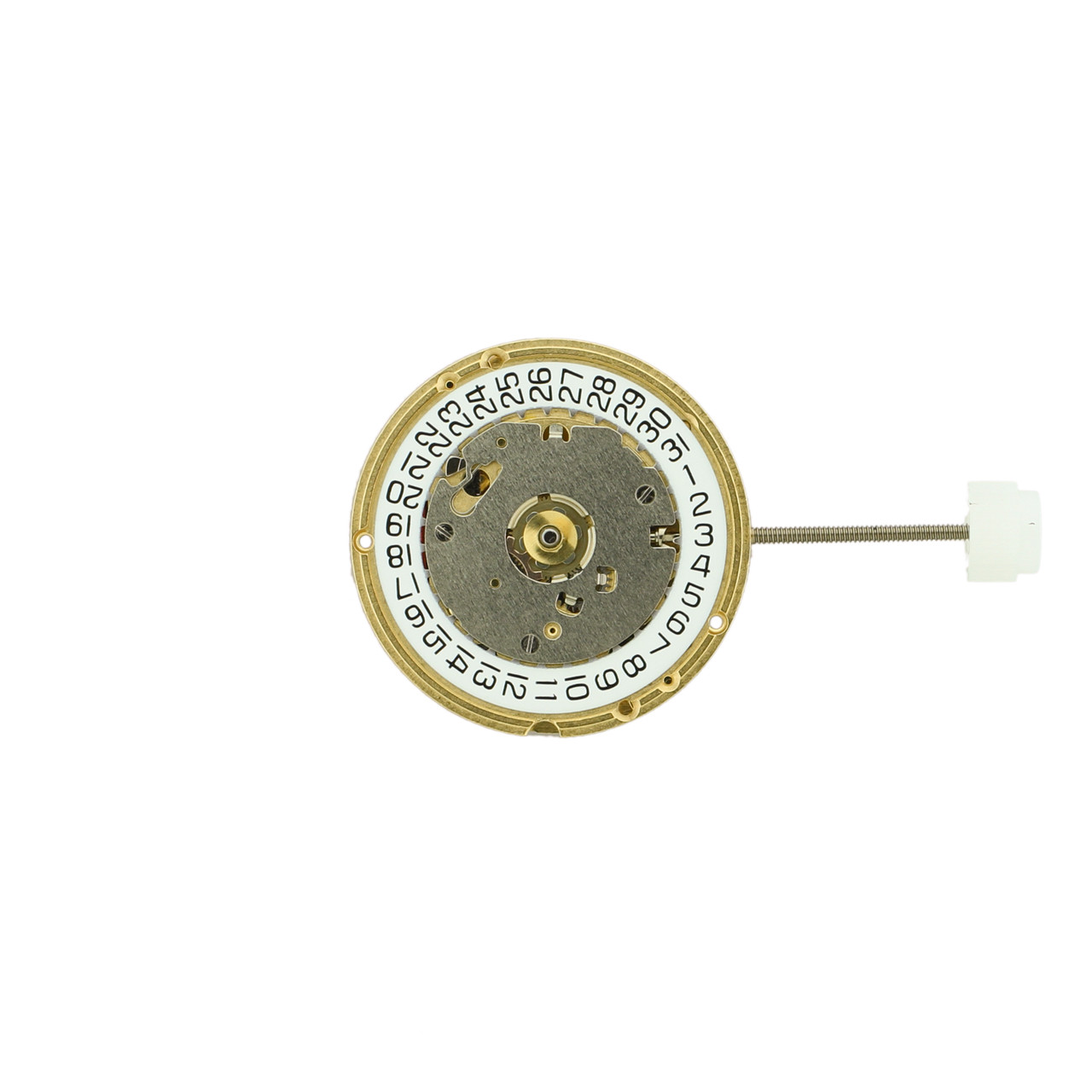 ETA® 2 Hand Quartz Watch Movement E61.041 Date At 3:00 Front