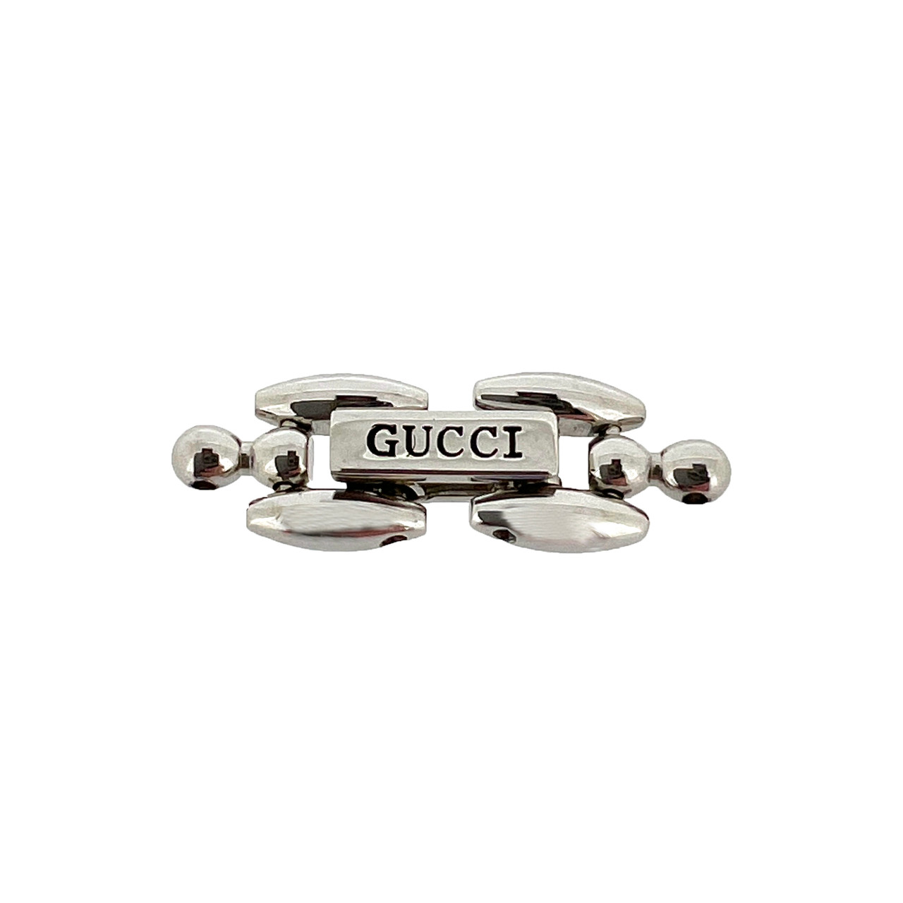 Gucci Watch Band Clasp 1100L 1200L Vintage Silver-tone
