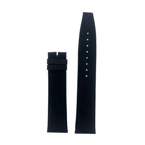 Gucci Band Black Silk on Leather 14mm Watch Strap Ladies - No Buckle