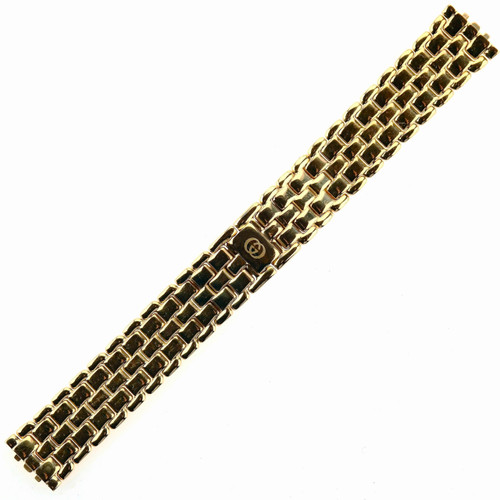 Gucci Watch Band 4200M Metal Gold-tone Mens Strap Genuine