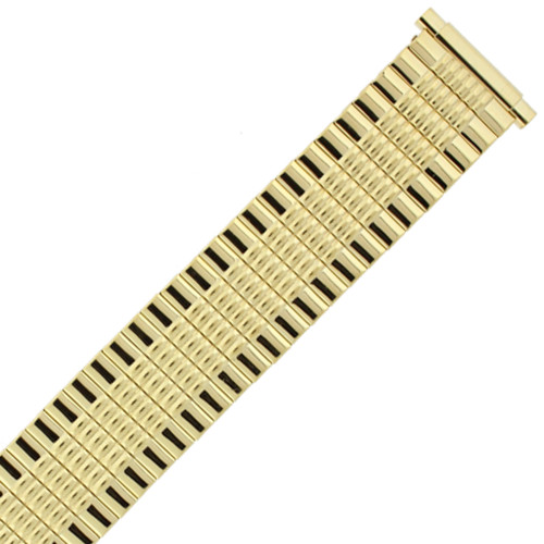 Watch Band Expansion Metal Stretch Gold Plated fits 16mm to 22mm