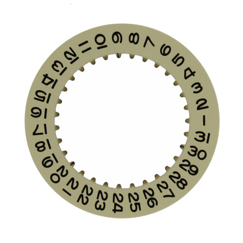 Date Dial Disc to Generic Rolex 3135 and 3155 Part 16100 Champagne Color 2557-3135G - Main
