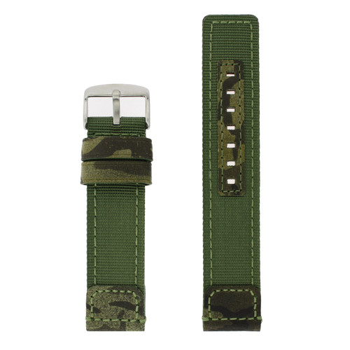 Leather Camo Watch Band by Tech Swiss - Top View