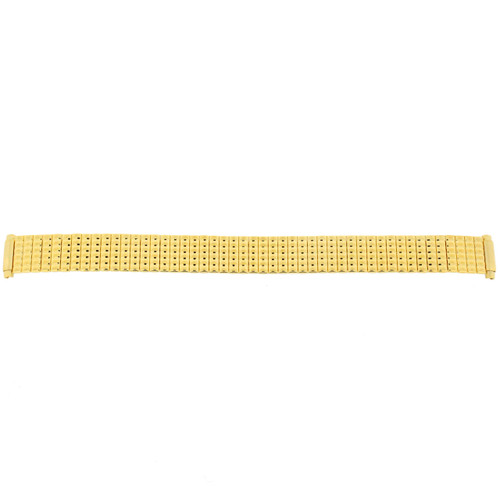 Expansion Metal Stretch Gold Plated fits 10mm 11mm 12mm 13mm 14mm Watch Band Full View