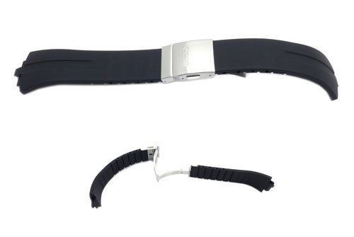 KARA ストラップ Seiko 4KD2ZB Black Urethane Watch Band Replacement Genuine