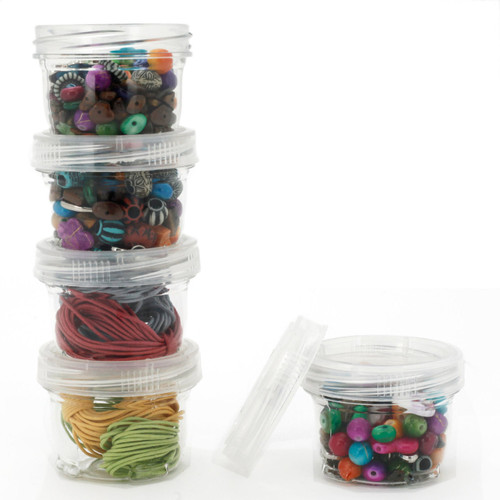 Storage Stackable Clear Containers for Beads Crafts Findings Other