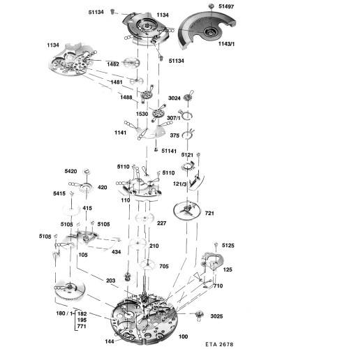 ETA 2678 420 Crown Wheel Original