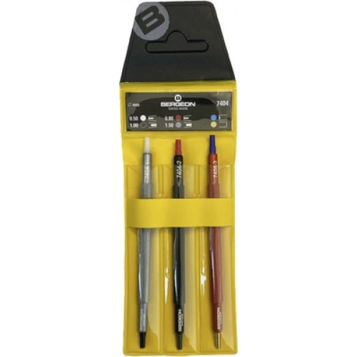Bergeon® 7404 Set of 3 Watch Hand Setting Tool  Dual Sided