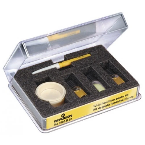 Bergeon 5680 Luminous Paste Kit in Yellow Hands Markers Non-Radioactive