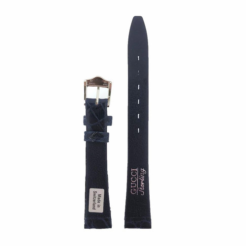 GUCCI Watch Band 13mm 3800L 2200L 3000L Blue Lizard Replacement Strap