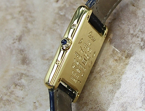 Must de Cartier Tank Vermeil Side Screw 18K Gold