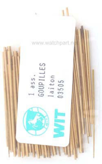 Tapered Pins for Watch Bands Repair - 100 Assorted Brass Pins
