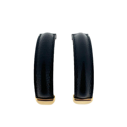 Gucci Watch Band 6600L Ladies Black Replacement Strap Watchmaterial