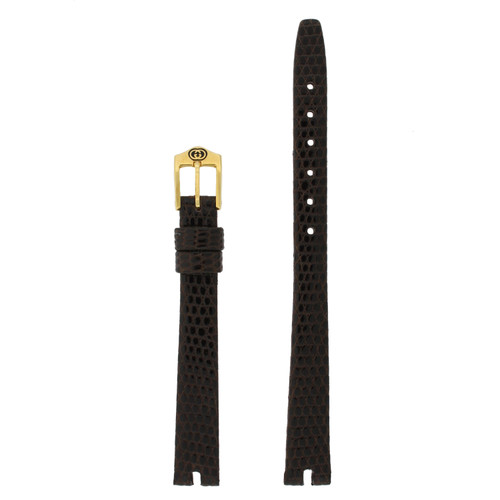 Gucci Watch Band 2000L Ladies Black Leather Replacement Strap