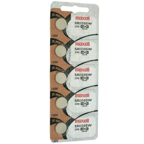 1 X Maxell 390 Uhrenbatterie 1,55 V SR1130SW SR54 83mAh Knopfzelle