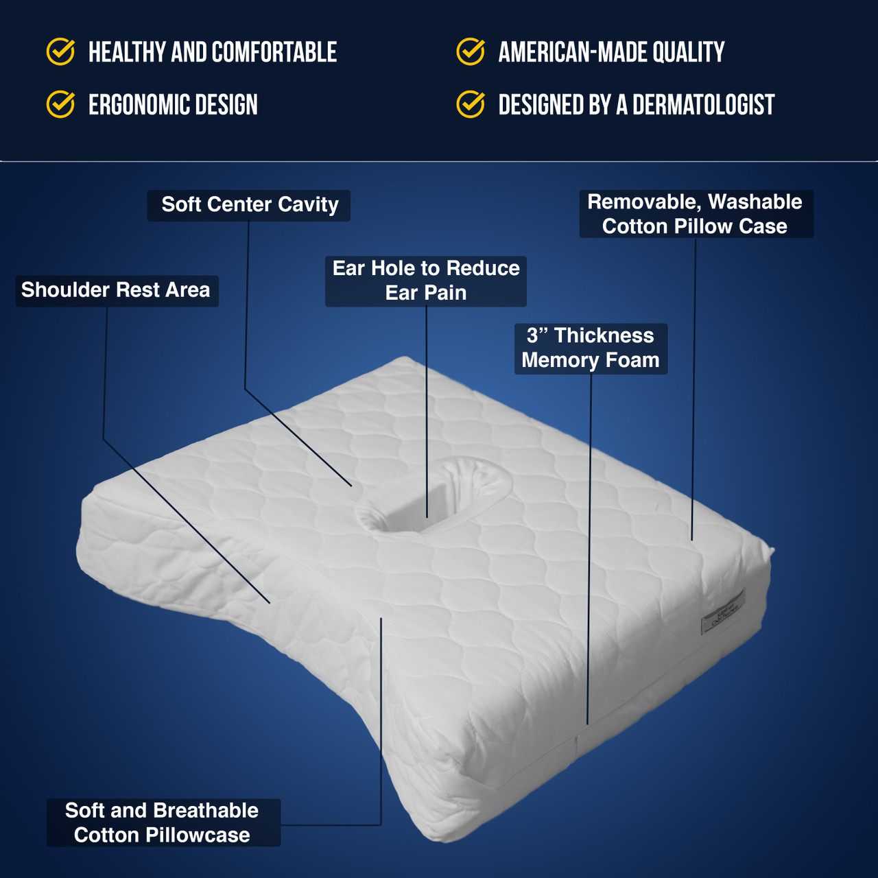 Buy Original Sleep Easy Pillow With Ear Hole CNH Pillow