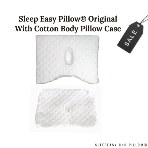 Sleep Easy Pillow Original with cotton body pillowcase