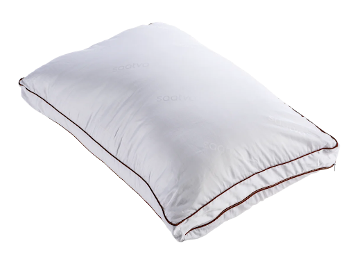 Saatva Latex Pillow is designed to support spinal alignment for back sleepers