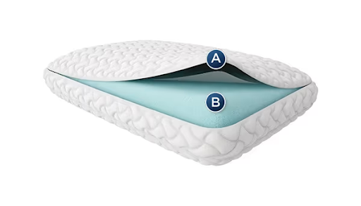 Tempur-Pedic TEMPUR-Cloud memory foam pillow providing pressure relief and neck support for back sleepers