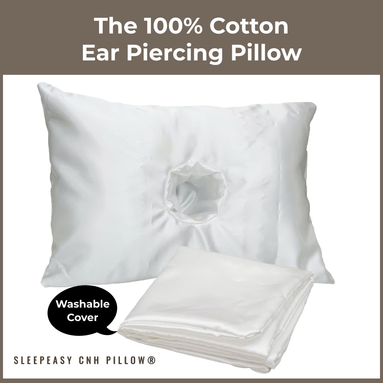 The 100% Cotton Ear Piercing Pillow